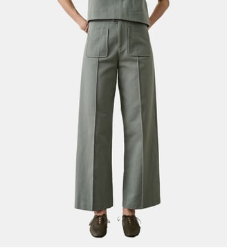Pantalon Harry en coton poches plaquées - Soeur - Vert d'eau