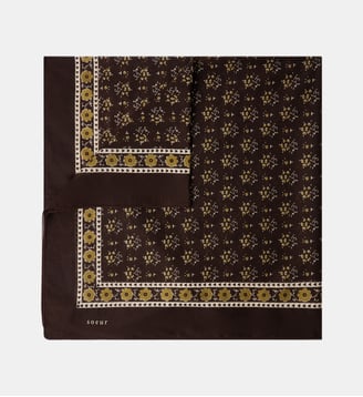 Foulard imprimé floral - Soeur - Marron