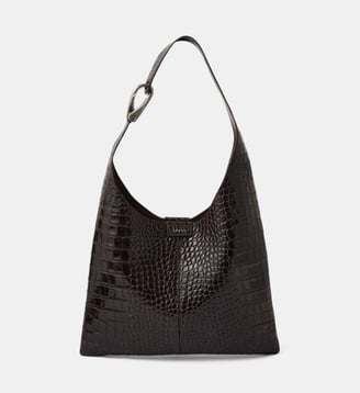 Sac Cosima Effet Croco - Soeur - Bordeaux foncé
