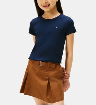 T-shirt droit Essential signature - Tommy Hilfiger - Marine