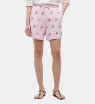 Short droit à motif - Tommy Hilfiger - Rose