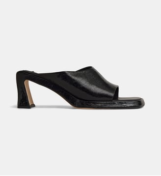 Mules Sonali cuir crispé - Miista - Noir
