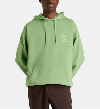 Le Hoodie Slogan Calligraphy coton - Drôle De Monsieur - Vert
