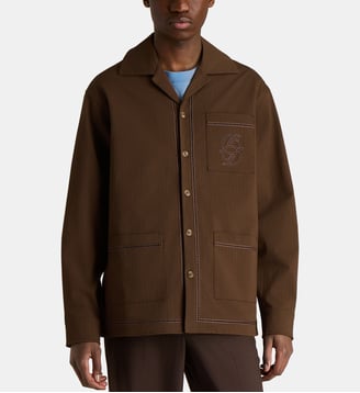 Surchemise Jour Echelle coton mélangé - Drôle De Monsieur - Brown