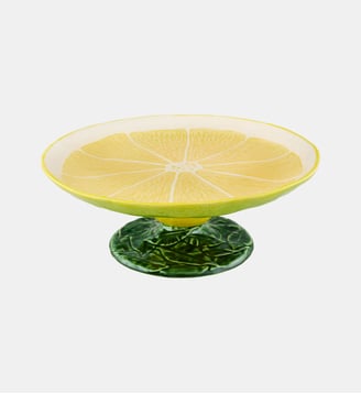 Plat sur pied - Bordallo Pinheiro - Jaune