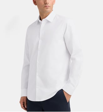 Chemise droite HDOTI popeline coton bio - Galeries Lafayette - Blanc