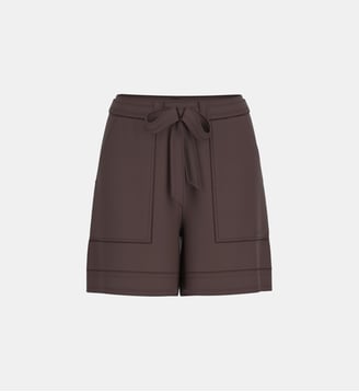 Short droit taille à nouer - Guess - Marron