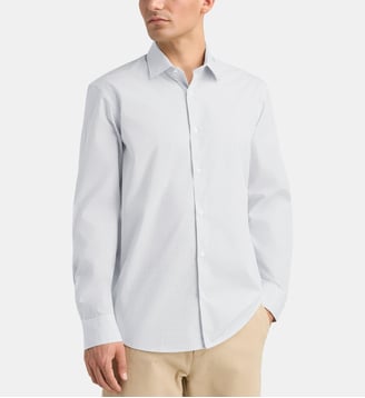 Chemise droite HMIRO popeline coton bio - Galeries Lafayette - Blanc