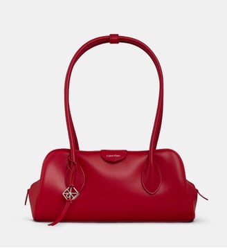 Sac à main signature zippé - Calvin Klein - Rouge