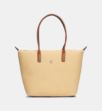 Sac cabas Popette Tote Raffia  - Tommy Hilfiger - Beige
