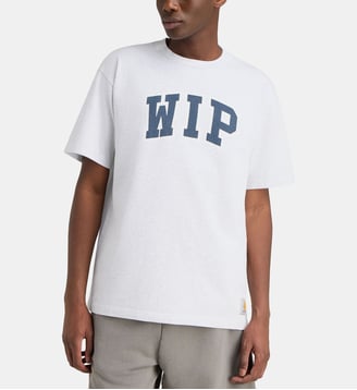 T-shirt droit signature en coton bio - Carhartt WIP - Gris clair