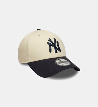 Casquette Colourblock 9Forty en coton signature - New Era - Beige et bleu marine