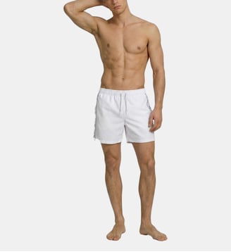 Short de bain signature - Calvin Klein - Blanc