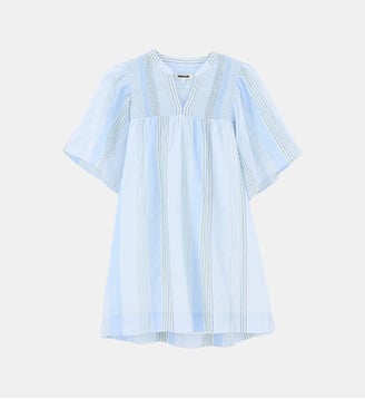 Robe Jelly rayée en coton - Bellerose - Bleu et vert