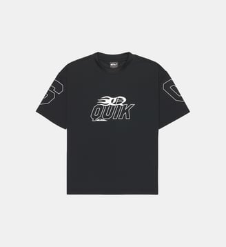 T-shirt droit signature - Quiksilver - Noir