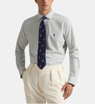 Chemise ajustée à carreaux en coton mélangé signature - Polo Ralph Lauren - Multicolore
