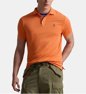 Polo ajusté Mc Terry en coton mélangé signature - Polo Ralph Lauren - Orange