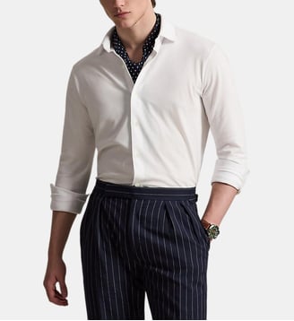Chemise droite en coton - Polo Ralph Lauren - Blanc
