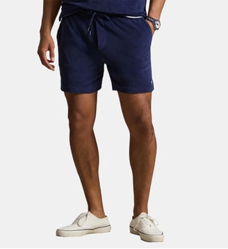 Short droit éponge signature - Polo Ralph Lauren - Bleu marine