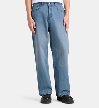 Jean large Circle logo coton denim - Arte - Denim bleach