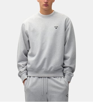 Sweat droit coton signature - Arte - Gris