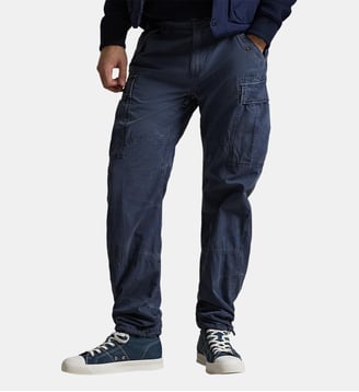 Pantalon droit cargo en coton - Polo Ralph Lauren - Bleu