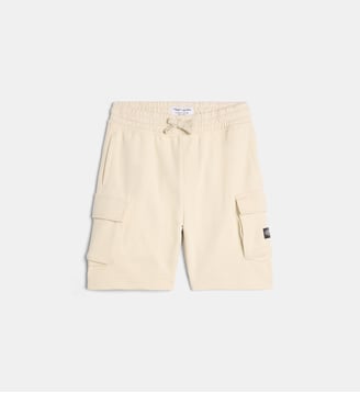 Short droit S-Orty en jersey de coton mélangé - Teddy Smith - Beige clair