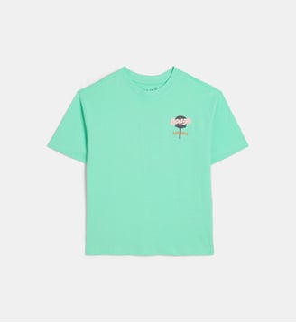 T-shirt droit Bis signature en coton - Teddy Smith - Vert menthe