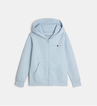 Gilet zippé à capuche Giclass Jim en coton mélangé - Teddy Smith - Bleu clair