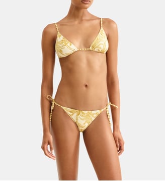 Haut de maillot de bain Hamac - Eres - Jaune et blanc