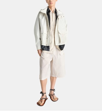 Parka courte en coton capuche - Lemaire - Soja