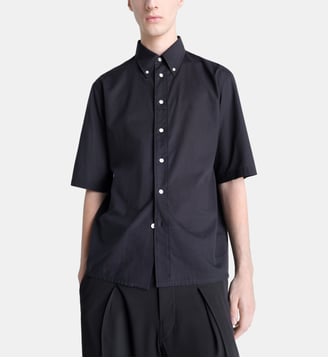 Chemisette droite en coton - Lemaire - Gris foncé