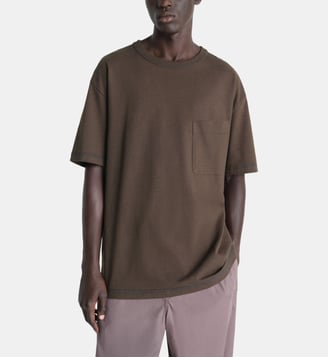 T-shirt boxy en coton mélangé - Lemaire - Ristretto