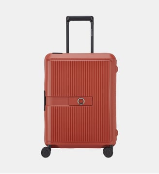 Valise cabine rigide Vauban 4R 55 cm - Delsey Paris - Orange rouge