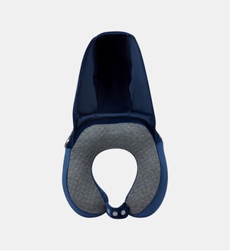 Oreiller de voyage avec Hoody - Delsey Paris - Bleu marine