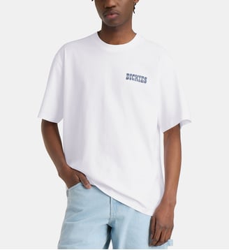 T-shirt coupe relaxed Plain City coton - Dickies - Blanc