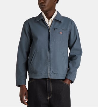 Veste droite en toile de coton - Dickies - Bleu moyen