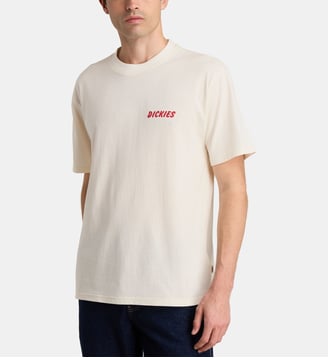 T-shirt droit The Dry Ridge à motif en coton - Dickies - Blanc et rouge