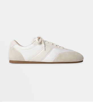 Baskets basses Soft Runners en cuir suède - Lemaire - White