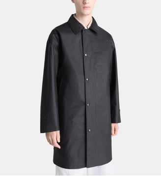 veste de pluie droite en coton - Lemaire - Noir