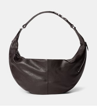 Sac Quiver Clip Large en cuir - Lemaire - Chocolat noir