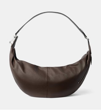 Sac Quiver Clip Large en cuir - Lemaire - Marron