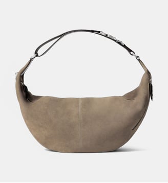 Sac Quiver Clip en cuir - Lemaire - Beige gris