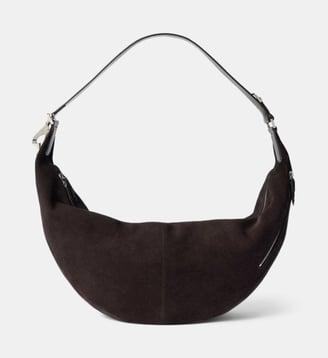 Sac Quiver Clip Large en cuir Large - Lemaire - Ebony brown
