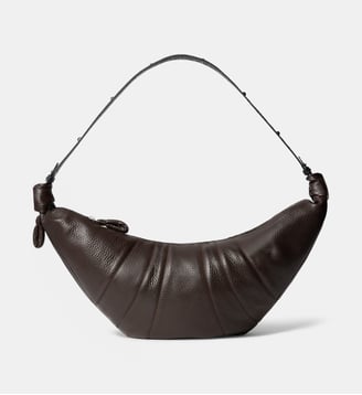Sac Western Studs croissant Large - Lemaire - Chocolat noir