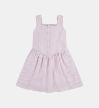Robe courte plissée - Abercrombie Kids - Chalk pink
