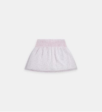 Jupe-culotte courte évasée - Abercrombie Kids - Rose et blanc