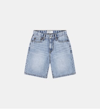 Short droit en coton - Abercrombie Kids - Sel