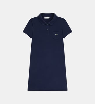 Robe polo en coton - Lacoste - Marine