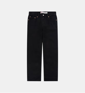 Jean 505 droit en coton effet délavé - Levi's Kids - Black